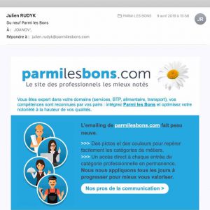 Templates d'emailing Parmilesbons
