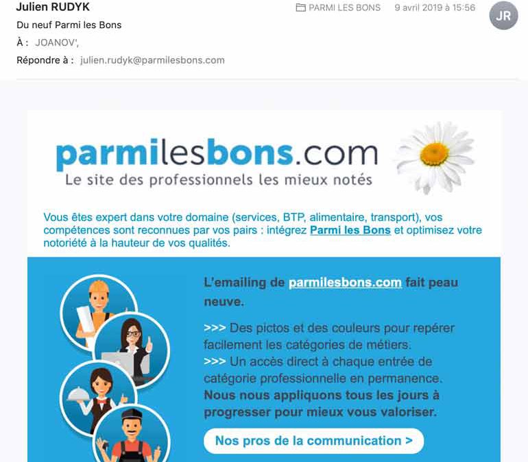 Templates d’emailing pour Parmilesbons